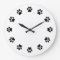 DOG PAWS WALL CLOCK