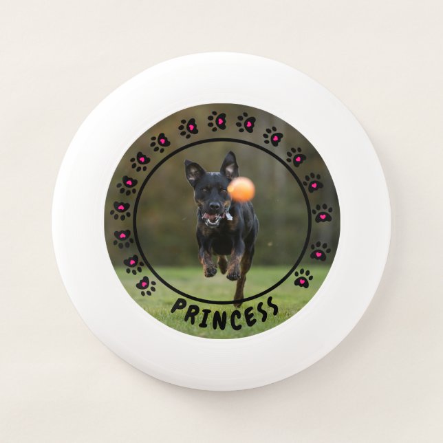 Dog Paws with Hearts | Dog Photo Wham-O Frisbee (Front)