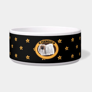 Dog pekingese bowl