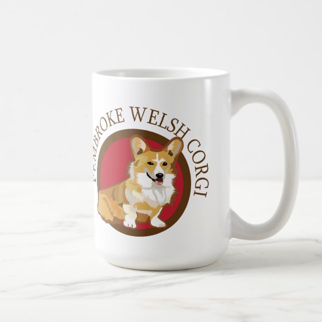 Dog pembroke welsh corgi coffee mug (Right)