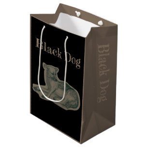 Dog. Pencil drawing. Medium Gift Bag