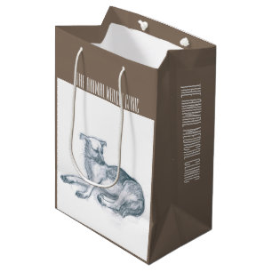 Dog. Pencil drawing. Medium Gift Bag