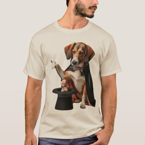 Dog Performing Magic Trick T_Shirt