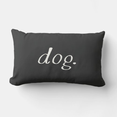 Dog Period Lumbar Pillow