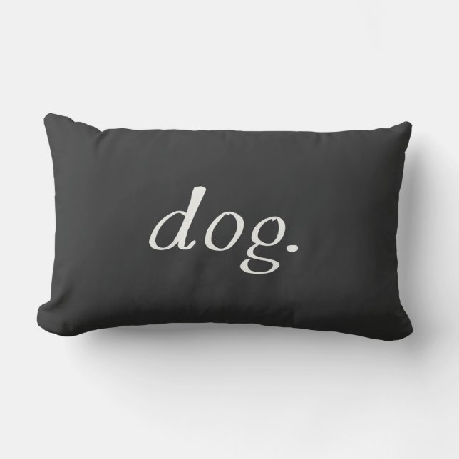 Dog Period Lumbar Pillow (Front)