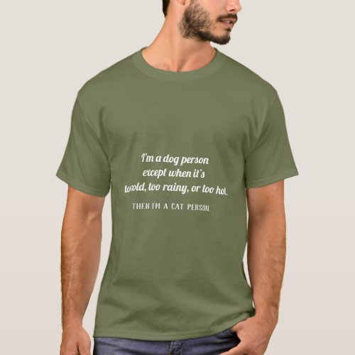 Dog PersonCat Person T_Shirt