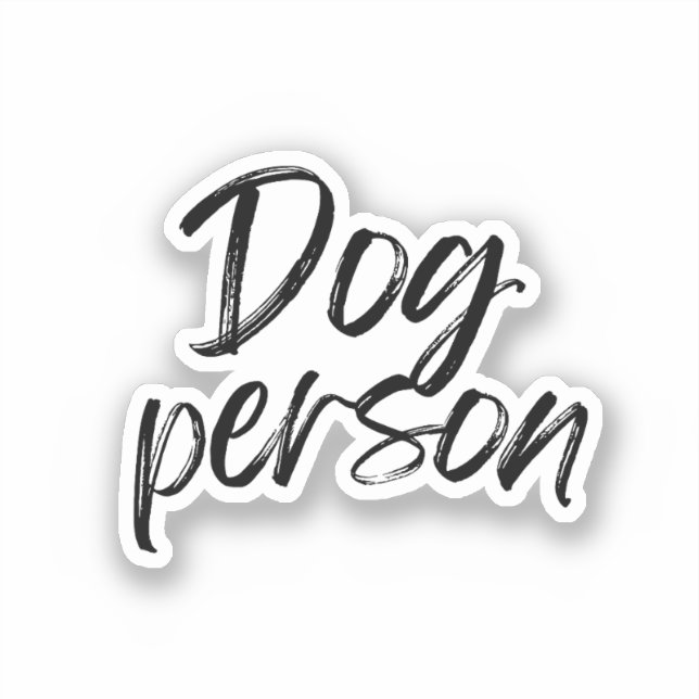 Dog Person Sticker (Front)