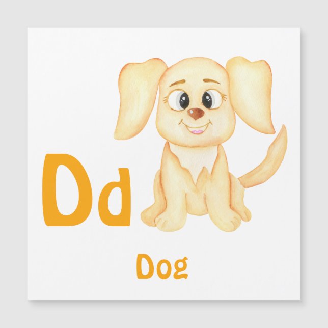Dog personalize ABC: Letter D - Add Your Name (Front)