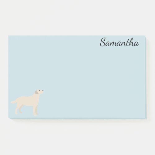 Dog Personalized Labrador Retriever Yellow Post_it Notes