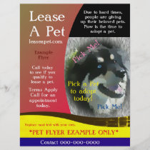 Dog Pet Adoption Flyer