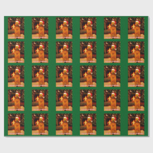 DOG PET DESIGN FOR CHRISTSMAS WRAPPING PAPER