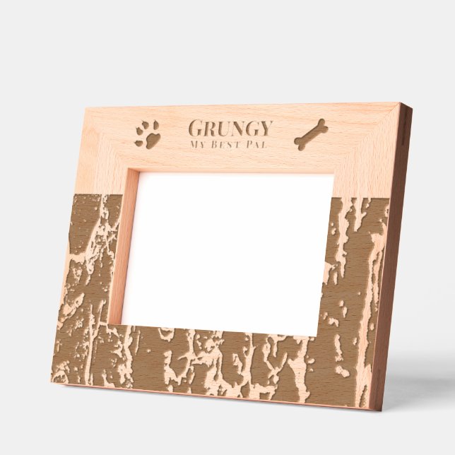 Dog Pet  Engraved Frames (Left)