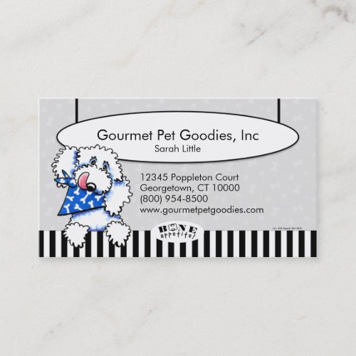 Dog Pet Foods Bone Appetit Platinum Business Card