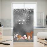 Dog Pet Grooming Sitting Business Glitter Flyer<br><div class="desc">This design may be personalized in the area provided by changing the photo and/or text. Or it can be customized by choosing the click to customize further option and delete or change the color of the background, add text, change the text color or style, or delete the text for an...</div>