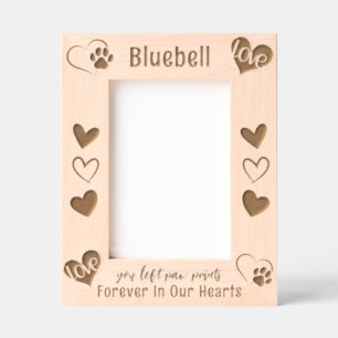 Dog Pet Memorial Forever In Our Hearts Engraved Frames