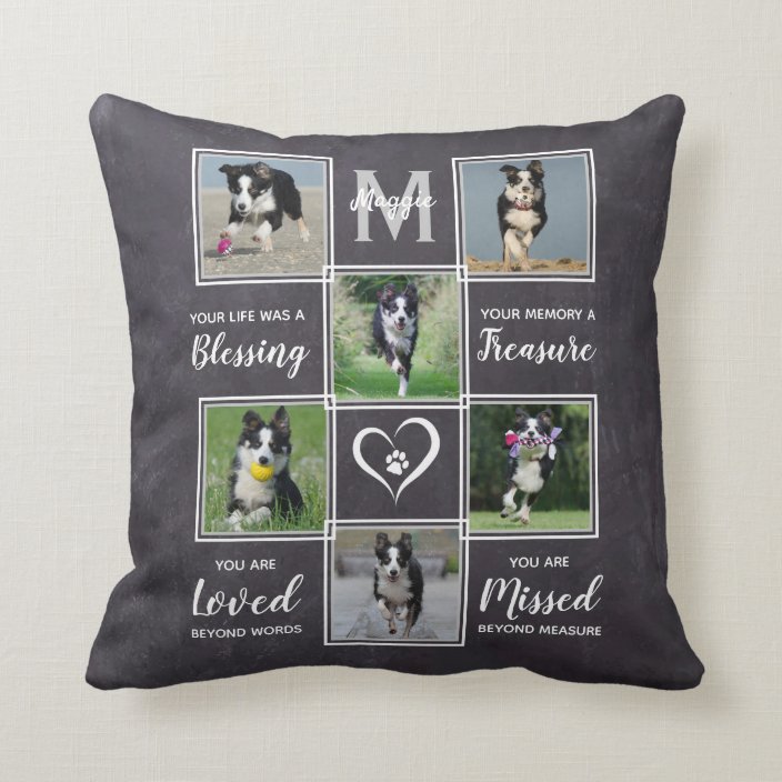 memorial dog pillow