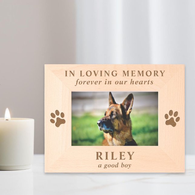 Dog Pet Memorial Photo Engraved Frames (Creator Uploaded)