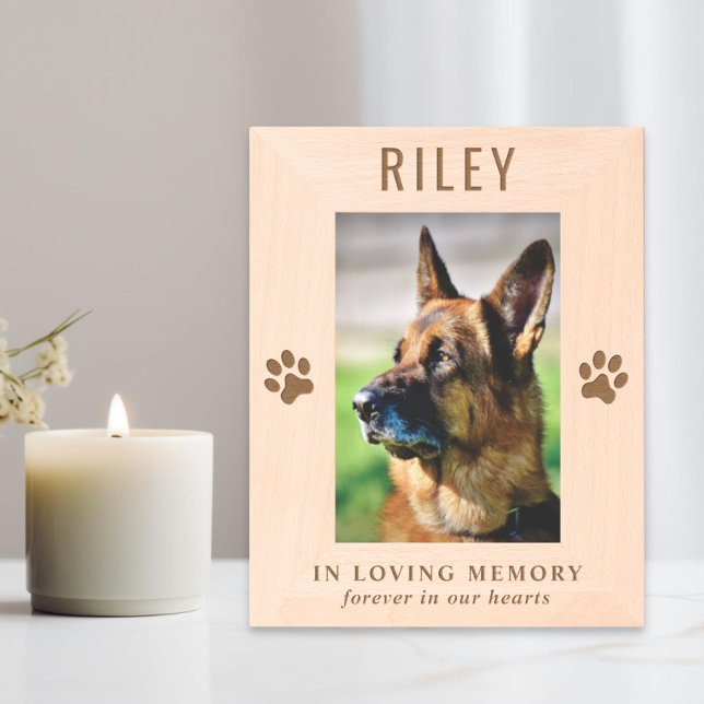 Dog Pet Memorial Photo Engraved Frames (Creator Uploaded)