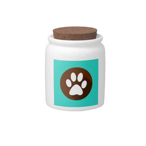 Dog Pet Paw Treats Cookie Jar