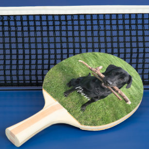 Dog Pet Personalized Name and Photo  Ping Pong Paddle