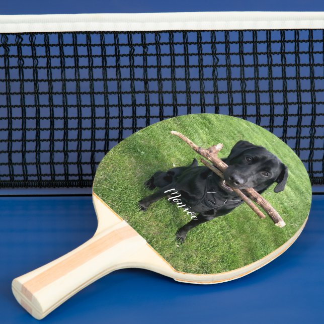 Dog Pet Personalized Name and Photo  Ping Pong Paddle (Insitu)