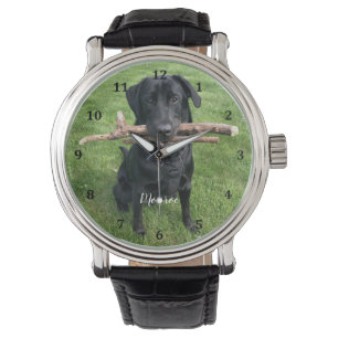 Dog Pet Personalized Name and Photo Watch