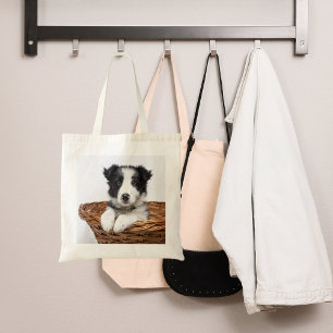 Dog pet photo tote bag