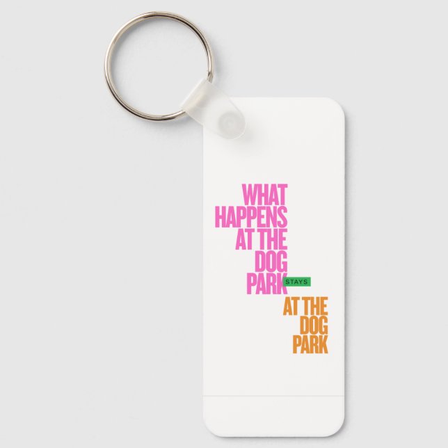 Dog pet puppy love funny keychain (Front)