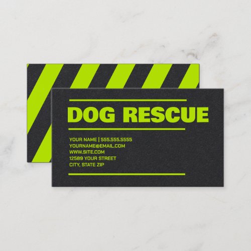 Dog Pet Rescue Business Card