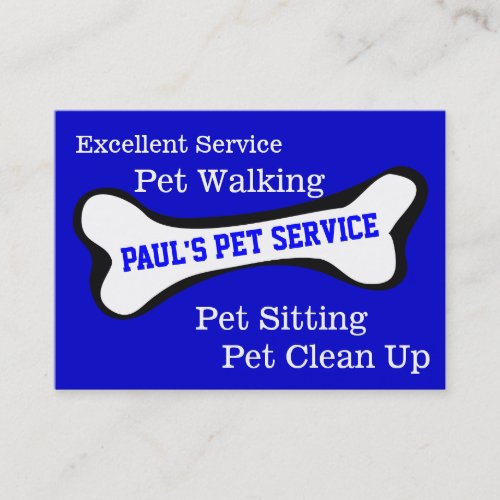 Dog Pet Service Business Card