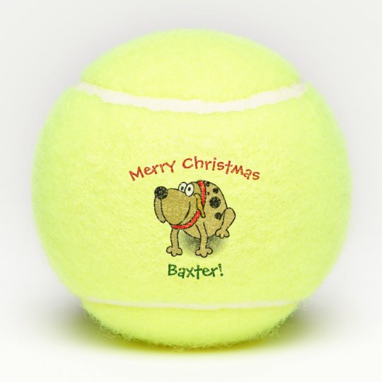 Dog Pet Toy Cute Christmas Tennis Balls