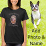 Dog Photo Best Dog Auntie Ever Heart Paw Print T-Shirt
