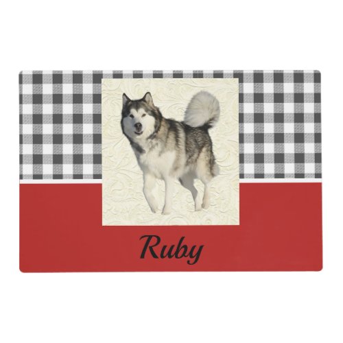 Dog Photo Bowl Placemat Easy Clean 2 Sided