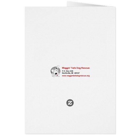 Dog Photo Card - Blu (Back)