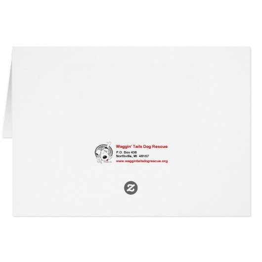 Dog Photo Card - Marshall Pickles (Back Horizontal)