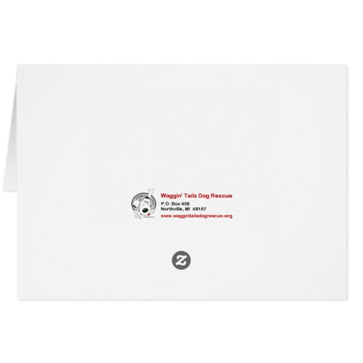 Dog Photo Card - Peyton (Back Horizontal)