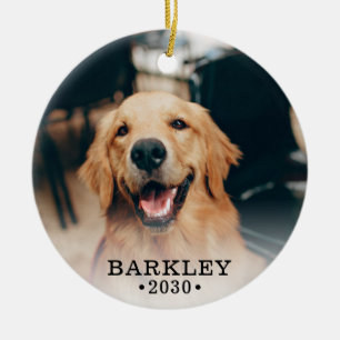 Dog Photo Ceramic Ornament