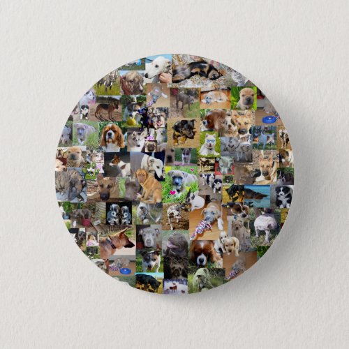 Dog Photo Collage Button