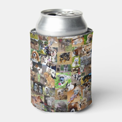 Dog Photo Collage Can Cooler