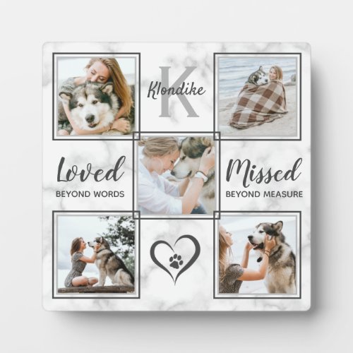 Dog Photo Collage Keepsake Pet Loss Pet Memorial Plaque Dog Photo Collage Keepsake Pet Loss Pet Memorial Plaque