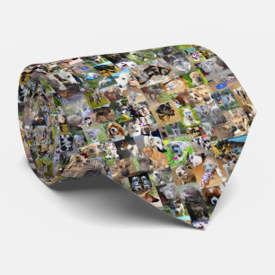 Dog Photo Collage, Neck Tie