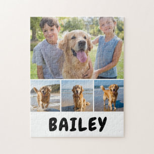 Dog Photo Collage Personalized Jigsaw Puzzle