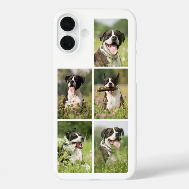 Dog Photo Collage Personalized Pet Case-Mate iPhone Case (Back)