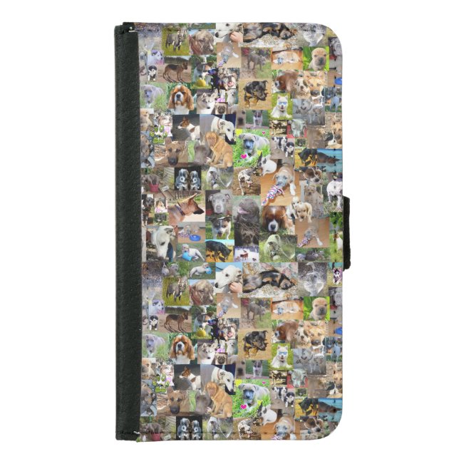 Dog Photo Collage,    Samsung Galaxy Wallet Case (Front)