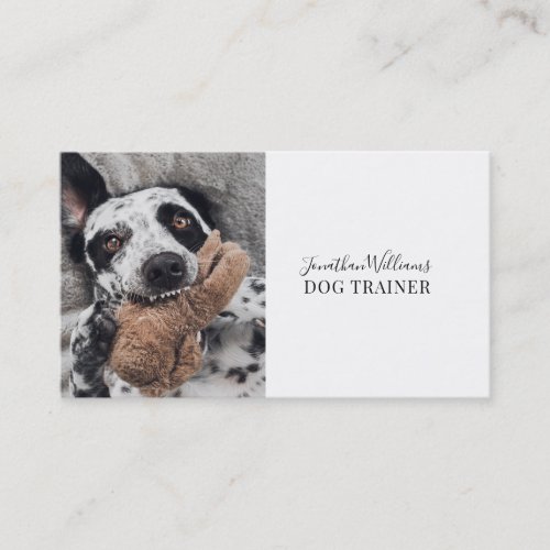 Dog Photo Dog Trainer Behaviorist Business Card