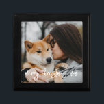 Dog Photo Gift For Mom Dad From The Dog Keepsake Gift Box<br><div class="desc">A keepsake Christmas gift box from your dog,  featuring your beloved pet or pets photo. Replace this sample photo with a photo of your sweet dog.</div>