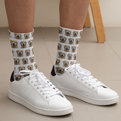 Dog Photo Golden Retriever Puppy Pet Socks