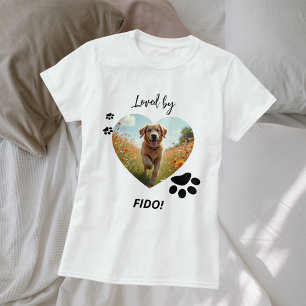 Dog photo heart love paws T-Shirt