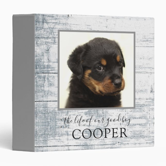 Dog Photo Keepsake Binder (Front/Spine)