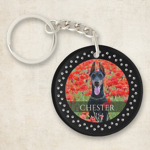 Dog Photo Keychain _ Personalized Pet Keepsake